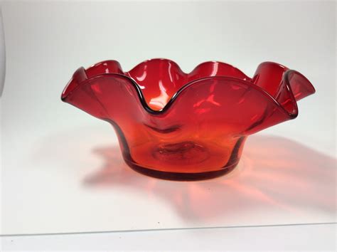 vintage blenko glass bowls